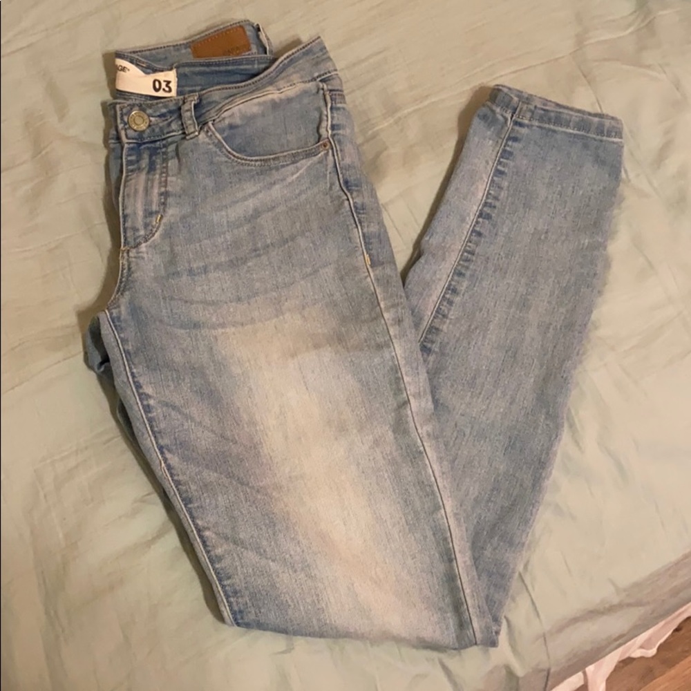 Light denim jeans